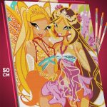 Картина по номерам Мультфильмы Клуб Винкс Стелла и Лейла 40x50