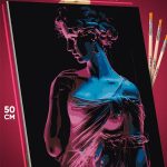 Картина по номерам Статуя эстетика девушка 40x50