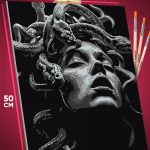 Картина по номерам Статуя медуза Горгона 40x50