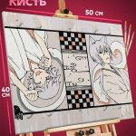 Картина по номерам Очень приятно бог Аниме Томоэ 40x50