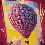 Картина по номерам Любовь воздушный шар розы 40x50