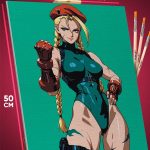 Картина по номерам Street Fighter Игра Кэмми Уайт 40x50