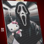 Алмазная мозаика Ужастик Кино Крик Hello Kitty 40x50