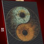 Алмазная мозаика Абстракция Япония Инь Янь глаза 40x50