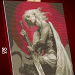 Алмазная мозаика Религия ангел девушка с мечом 40x50