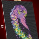 Алмазная мозаика Клинок рассекающий демонов Аниме Мицури 40x50