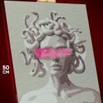 Алмазная мозаика Статуя эстетика медуза Горгона 40x50