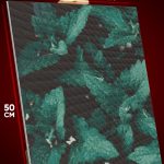Алмазная мозаика Цветы мята 40x50