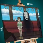 Картина на стену Хаяо Миядзаки Аниме Унесённые призраками 40x50
