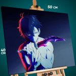 Картина на стену Поднятие уровня в одиночку Аниме 40x50