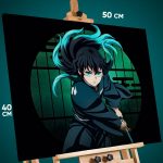 Картина на стену Клинок рассекающий демонов Аниме Муичиро 40x50