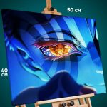 Картина на стену Клинок рассекающий демонов Аниме Аказа 40x50