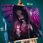 Картина на стену Клинок рассекающий демонов Аниме Незуко 40x50