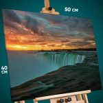 Картина на стену Пейзаж природа Ниагарский водопад 40x50