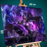 Картина на стену League Of Legends Игра Ривен 40x50