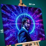 Картина на стену Актеры Киану Ривз Джон Уик 40x50