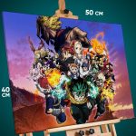 Картина на стену Моя геройская академия Аниме 40x50