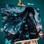 Картина на стену Клинок рассекающий демонов Аниме Муичиро 40x50