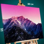 Картина на стену Пейзаж лесной природа горы закат 40x50