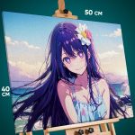 Картина на стену Звездное дитя Аниме Ай Хошино 40x50