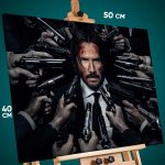 Картина на стену Актеры Киану Ривз Джон Уик 40x50