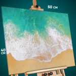 Картина на стену Пейзаж природа волны пляж море 40x50