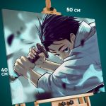 Картина на стену Магическая битва Аниме Юта Оккоцу 40x50