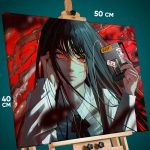 Картина на стену Человек-бензопила Аниме Аса Митака 40x50