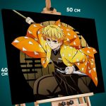 Картина на стену Клинок рассекающий демонов Аниме Зеницу 40x50