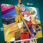 Картина на стену Фури-кури Аниме Харуко Харухара 40x50