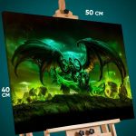 Картина на стену Dota 2 Игра Иллидан 40x50