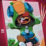 Картина по номерам Brawl Stars Игра 40x50