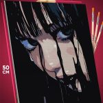 Картина по номерам Девушка Аниме-арт готическая 40x50