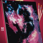 Картина по номерам Абстракция Арт космонавт 40x50