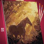 Картина по номерам Лошади конь 40x50