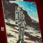 Алмазная мозаика Абстракция Арт космонавт 40x50