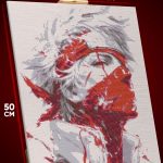 Алмазная мозаика Наруто Аниме Какаши Хатаке 40x50