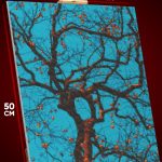 Алмазная мозаика Цветы апельсиновое дерево 40x50
