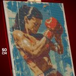 Алмазная мозаика Спорт девушка бокс 40x50