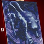 Алмазная мозаика Dark Souls Игра рыцарь и волк 40x50