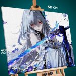 Картина на стену Геншин Импакт Игра Скирк 40x50