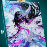 Картина на стену Геншин Импакт Игра Коломбина 40x50