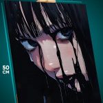 Картина на стену Уэнсдей сериал Нетфликс Семейка Аддамс 40x50