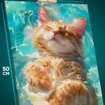 Картина на стену Котики плавает 40x50