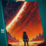 Картина на стену Космос космонавт 40x50