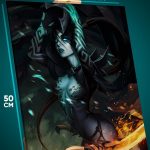 Картина на стену Dota 2 Игра девушка демон суккуб 40x50
