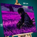 Картина на стену Наруто Аниме Саске Учиха Акацуки 40x50