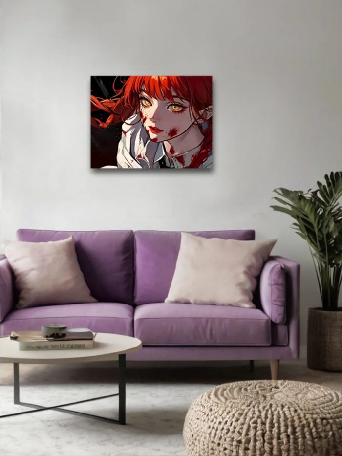 Картина на стену Человек-бензопила Аниме Макима 40x50 — изображение 2