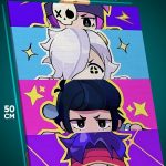 Картина на стену Brawl Stars Игра 40x50