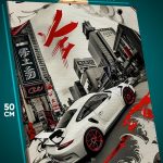 Картина на стену Авто дрифт Япония 40x50